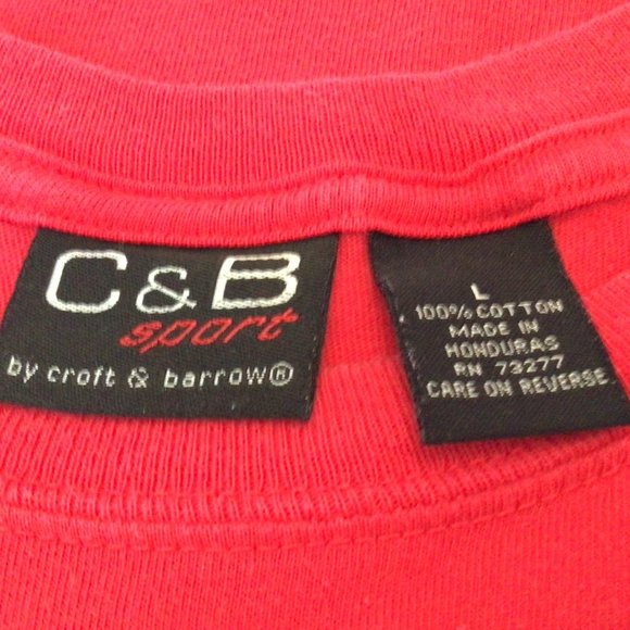 Croft & Barrow - Men's red t-shirt - Picture 5 of 6